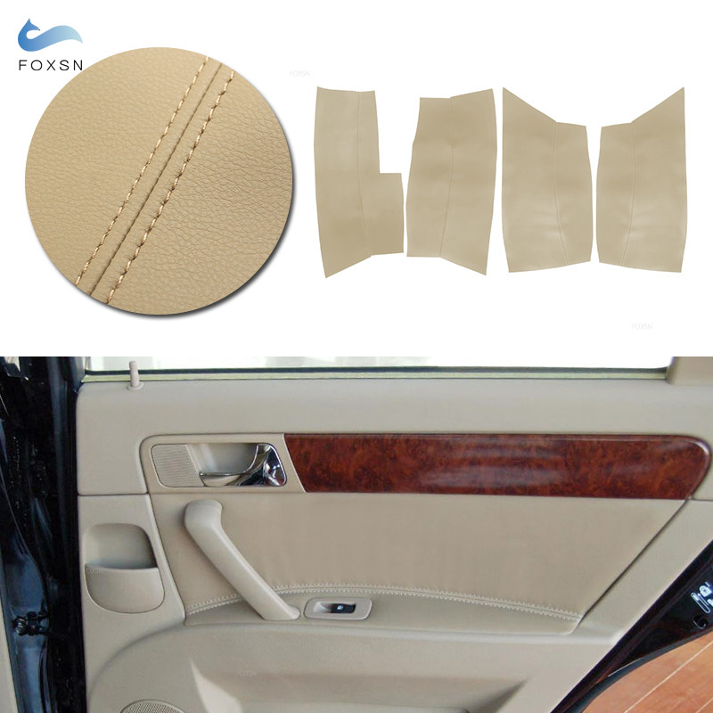 Leather Cleaner Interior - 4 Stück Auto-Innentür-Armlehnenverkleidung aus Mikrofaser-Leder für
